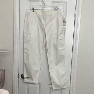 Michael Kors White Cargo Pants
